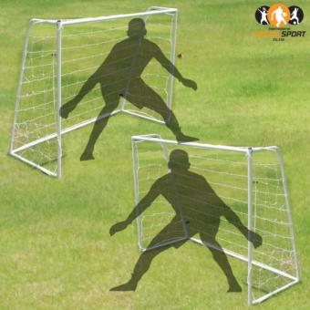 ประเทศไทย Shabby chic โกลฟุตบอล ประตูฟุตบอล เหล็กสีขาวแพคคู่ขนาด 1.8m Football goal(1.8m)