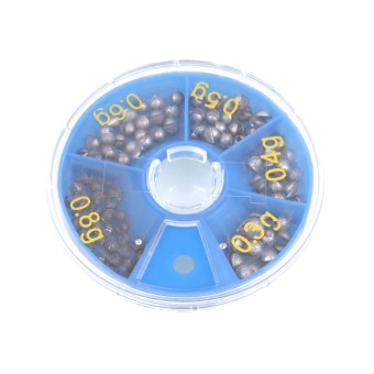 ซื้อ/ขาย Split Shot Fishing Lead Box Packed Sinkers Small Tackle Tools Outdoor Rods - intl