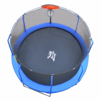 ราคา SPORTLAND แทรมโพลีน พร้อม บันได Trampoline Net+Ladder 12FT.Slam Ball (144 นิ้ว)
