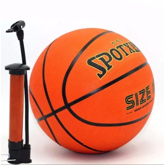 ประเทศไทย SPORTXING ลูกบาสเก็ตบอล Bassketbal No.7 ฟรี! ที่สูบลมและตาข่ายเก็บลูก มูลค่า 159 บาท - Orange