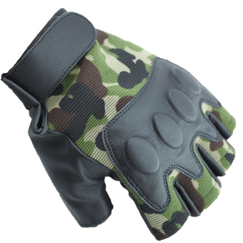 ราคา SUPER SPORT ถุงมือ ฟิตเนส ยกน้ำหนัก เทรนนิ่ง Sports Weight Lifting Half Finger Gloves -Green