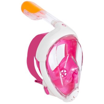 2561 Travel Sports แว่นตาว่ายน้ำ หน้ากากดำน้ำ Easybreath (สีชมพู/ขาว)