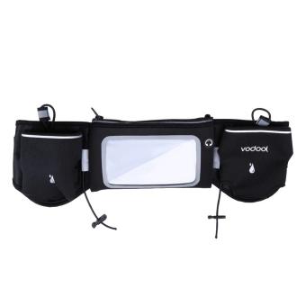 VODOOL Waterproof Sports Pockets Belt Waist Pack Running Fitness Climbing Travelling Outdoors Multi-function Mobile Phone Touch Screen Waist Bag Suitable for less than 6 inch Mobile Phones - intl