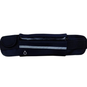 Waterproof Sport Running Belt กระเป๋ากีฬาแบบคาดเอวใส่โทรศัพท์มือถือกันน้ำได้ (สีดำ)