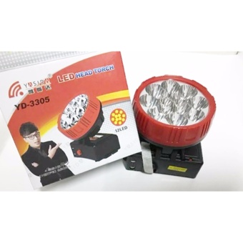 ราคา YASIDA YD-3305 ไฟฉายคาดหัว ไฟส่องกบ ไฟส่องปาด กรีดยาง LED 12 ดวง