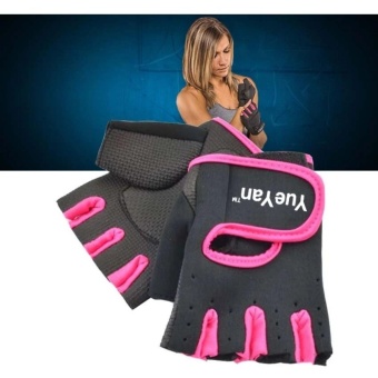 ราคา YUEYAN ถุงมือฟิตเนส ถุงมือออกกำลังกาย Fitness Glove Weight Lifting Gloves Pink ( Int:M)