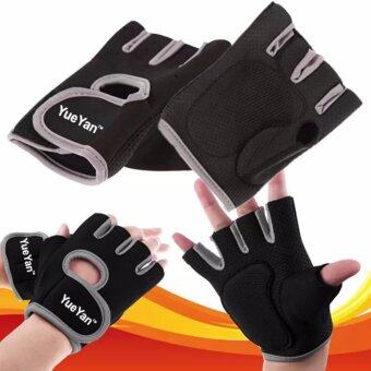 2561 YUEYAN ถุงมือฟิตเนส ถุงมือออกกำลังกาย Fitness Glove Weight Lifting Gloves Gray ( Int:S)