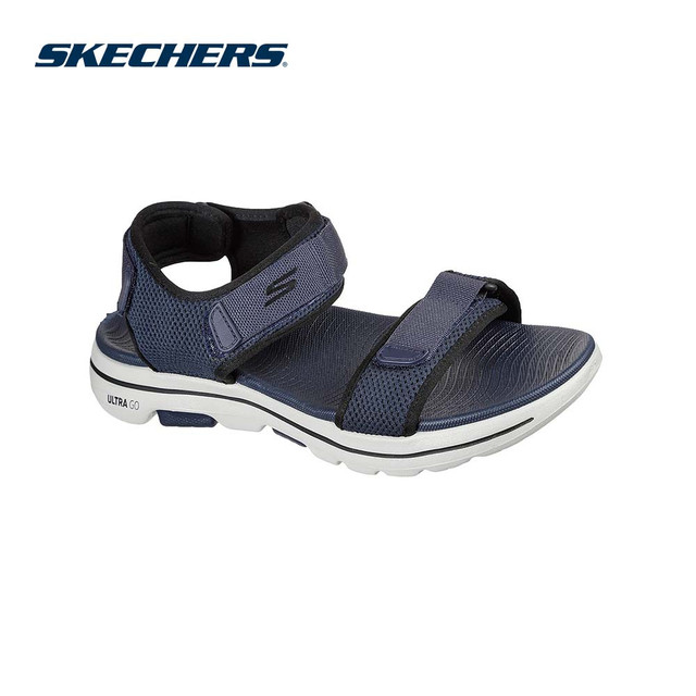 Skechers สเก็ตเชอร์ส รองเท้าแตะ ผู้ชาย GOwalk 5 On-The-Go Sandals Shoes - 229003-NVBK