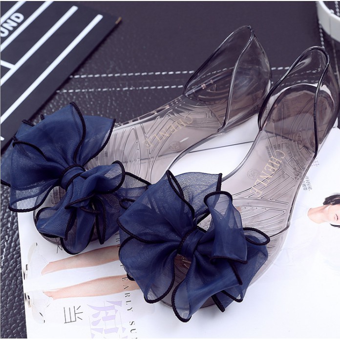 transparent jelly shoes