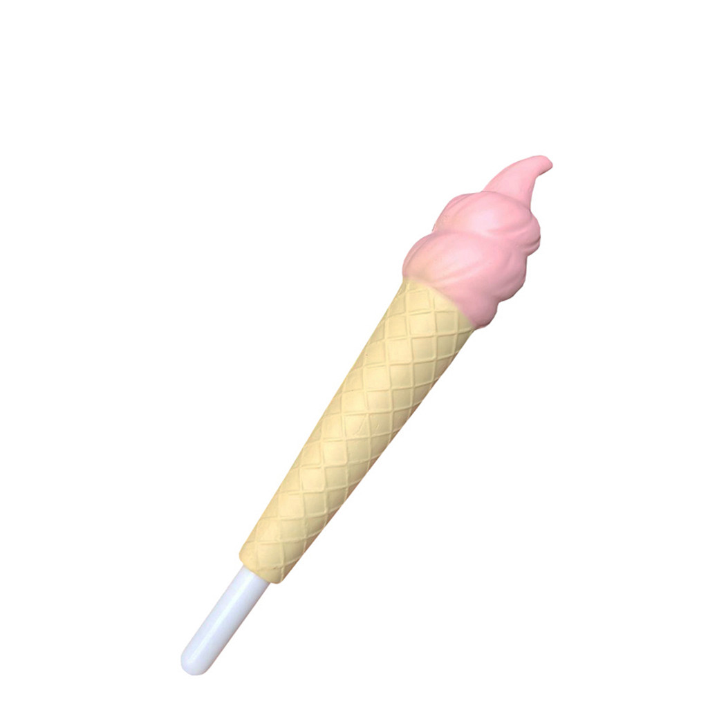Creative Kawaii Ice Cream ฝาปิดปากกา Sticky ช้า Rising ที่ใส่ดินสอ Soft Toy