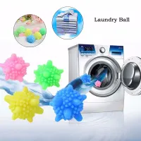ลูกบอลซักผ้า ลูกบอลซิลิโคนซักผ้า เพิ่มพลังซัก เพิ่มแรงขยี้ขจัดคราบ ถนอมผ้า ป้องกันผ้าพันกันเวลาซัก คละสี (1ชิ้น) laundry ball Unitedmart