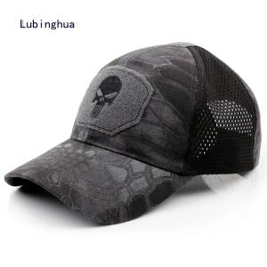 สินค้า Lubingพรางหมวกเบสบอลทหารพัดลมยุทธวิธีหมวกกลางแจ้งอาทิตย์หมวกVelcroหมวกหมวกขี่