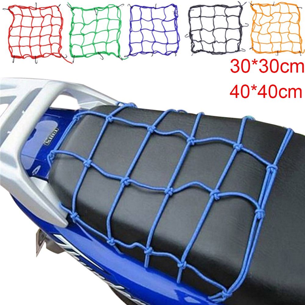 THEISM PERSECUTE64TH2 3030cm/4040cm Durable Tank Protection Hooks 5 colors Rope Pocket Cargo Mesh Helmet Net Motorcycle Equipment