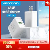 [Vention USB Charger Fast Charging Quick 18W Fast Charge QC 3.0 USB Android Fast Charger for Huawei, Redmi Note 10 Pro, Xiaomi Poco X3 NFC, SAMSUNG S20, Realme 6 Pro Wall Charger,Vention USB Charger Fast Charging Quick 18W Fast Charge QC 3.0 USB Android Fast Charger for Huawei, Redmi Note 10 Pro, Xiaomi Poco X3 NFC, SAMSUNG S20, Realme 6 Pro Wall Charger,]