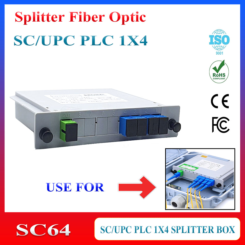 Splitter Fiber Optic SC/UPC 1X2 / 1X4 / 1X8 / 1X16