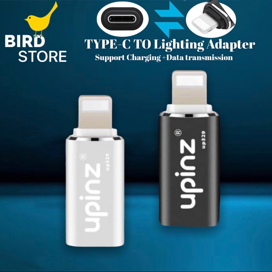 หัวแปลง UPINZ รุ่น(UP329) Type-c USB to Lightning เทคโนโลยีอินเทอร์เฟซ USB3.1 Type-C ล่าสุด ชาร์จเร็ว ของแท้ รับประกัน1ปี BY BIRDSTORE