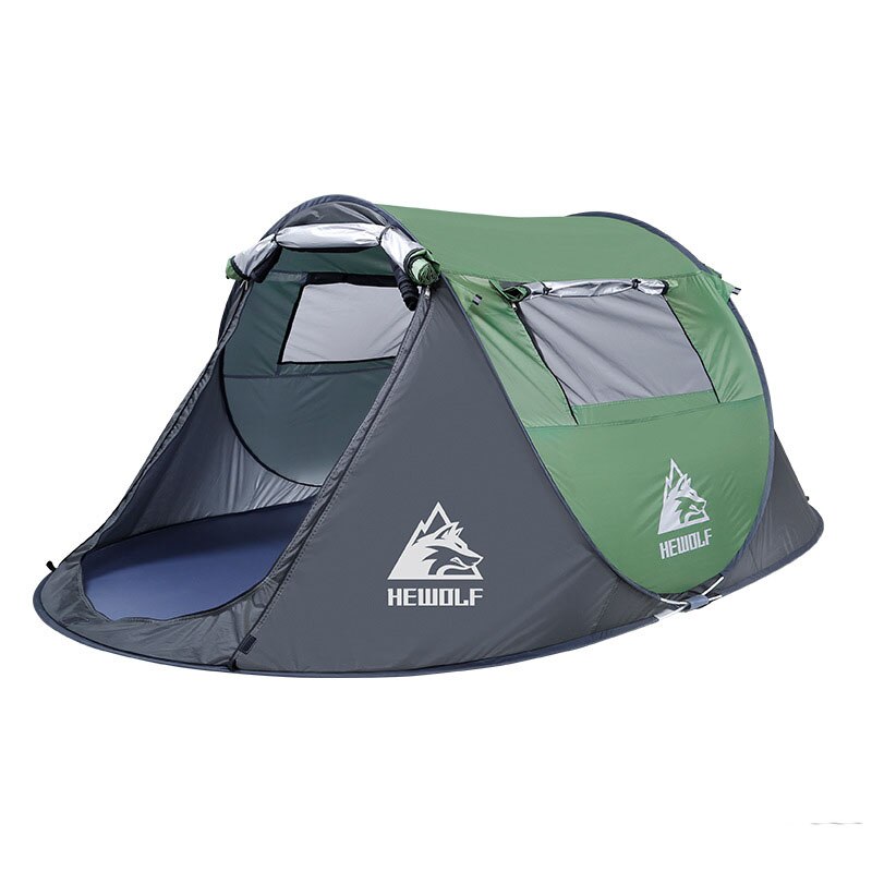 Hewolf เต็นท์ตั้งแคมป์ เต็นท์กลางแจ้ง เต็นท์นอน 3-4 คน  เต็นท์อัตโนมัติ เต็นท์พื้นที่ขนาดใหญ่ เต็นท์แคมป์ปิ้ง กันรังสียูวี Camping tent Automatic tent