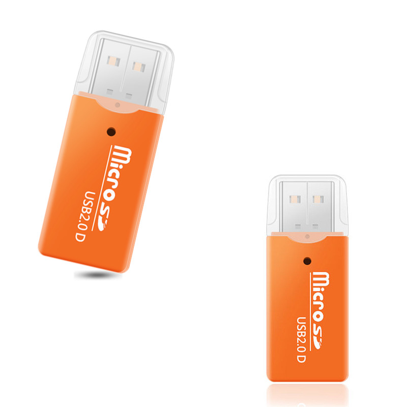 ซื้อหนึ่งแถมหนึ่ง แบบพกพา USB 2.0 Card Reader USB TF Micro SD OTG อะแดปเตอร์เครื่องอ่านการ์ดหน่วยความจำสำหรับ Samsung Macbook Huawei LeTV