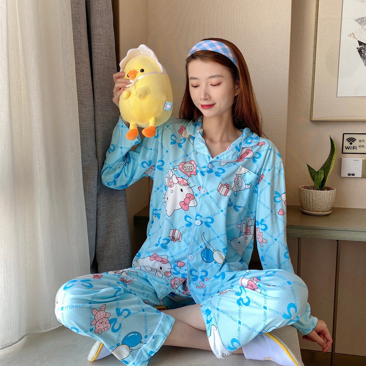 ?? Freesize E ?? สาวใหญ่เชิญทางนี้ ชุดนอนผ้าซาติน ชุดนอนสไตล์เกาหลี ชุดนอนบิ๊กไซส์ สินค้าจริงสวยแบบในรูป