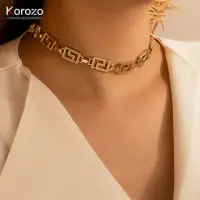 Korozo Jewelry 2021 Fashion New Punk Necklace Simple Hip Hop Chain Necklace for Women