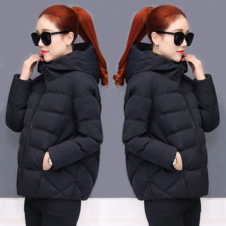 Korean Style Hooded Winter Coat for Women, Brand X