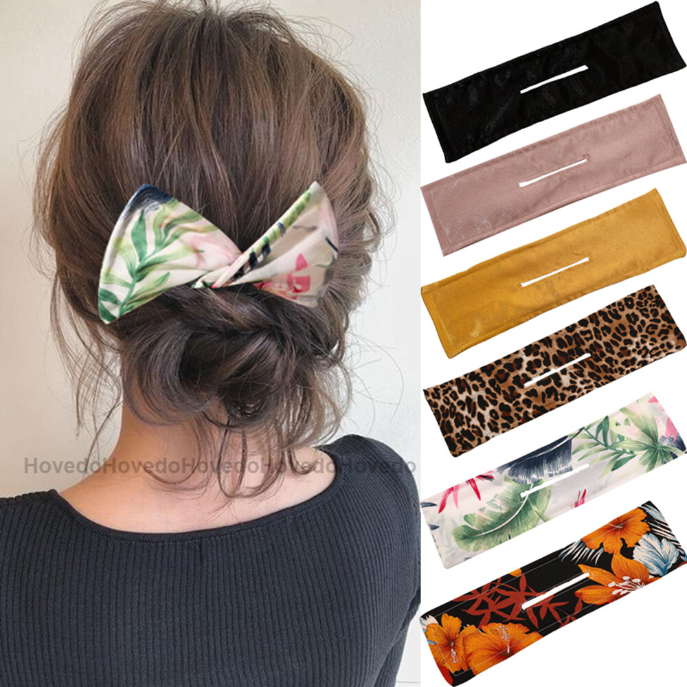 SIKONG Elegant Scrunchies Hairpin Bowknot Deft Bun Hair Twist Hair Curler Bud Hairstyle