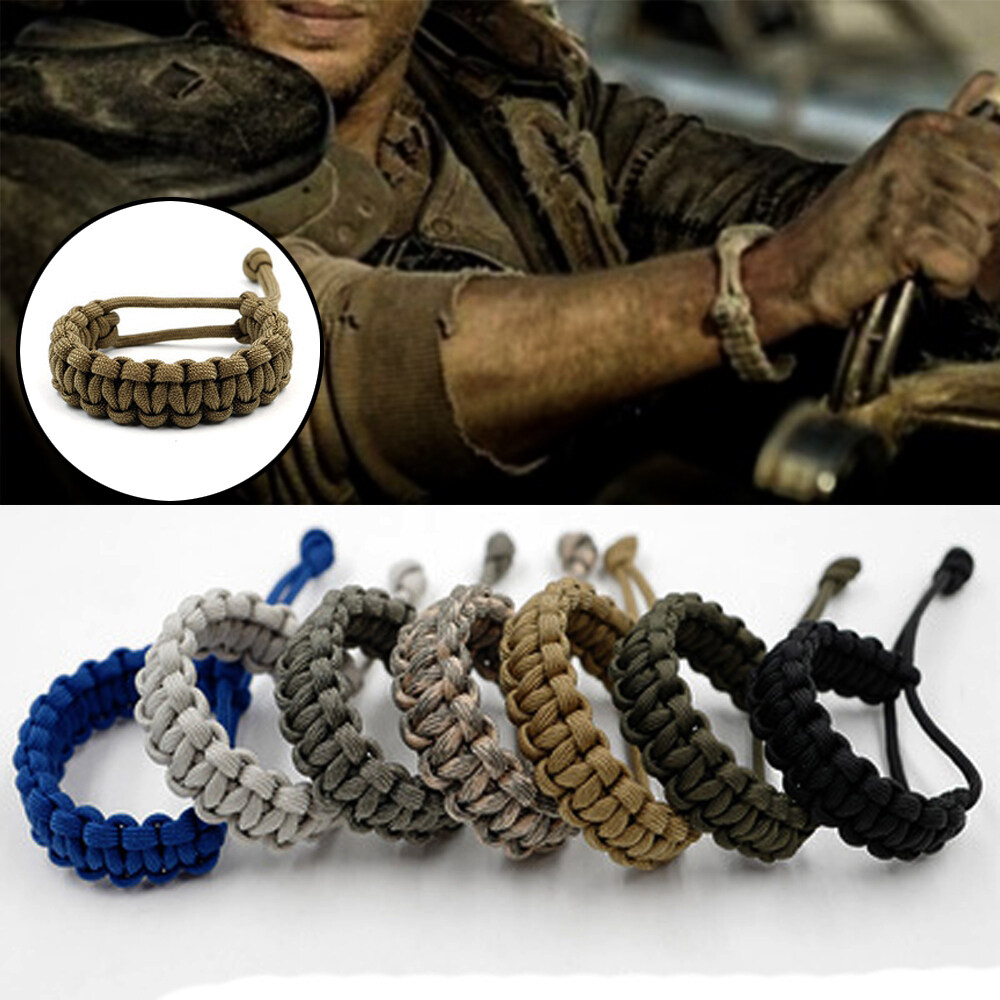 SOUMNS SPORTS 1PC High Quality Adjustable Outdoor Accessories Weaving Camping Hiking Tool Paracord Cord 550 Paracords Bracelets Survival Emergency Bracelet