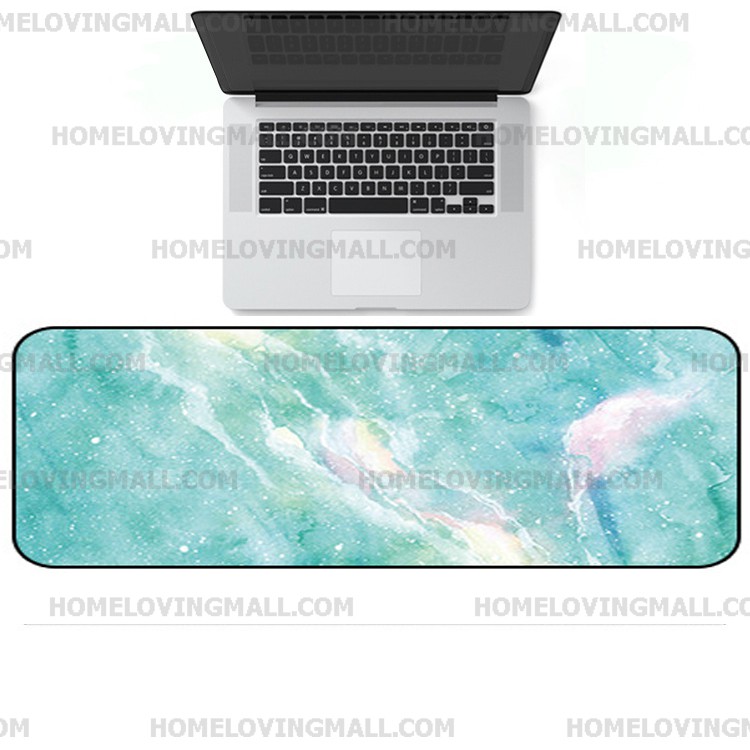 ♛❒  มี 8 สี ✔️ แผ่นรองเมาส์ ลายหินอ่อน ขนาด 90x40 cm Mouse pad ใหญ่พิเศษ