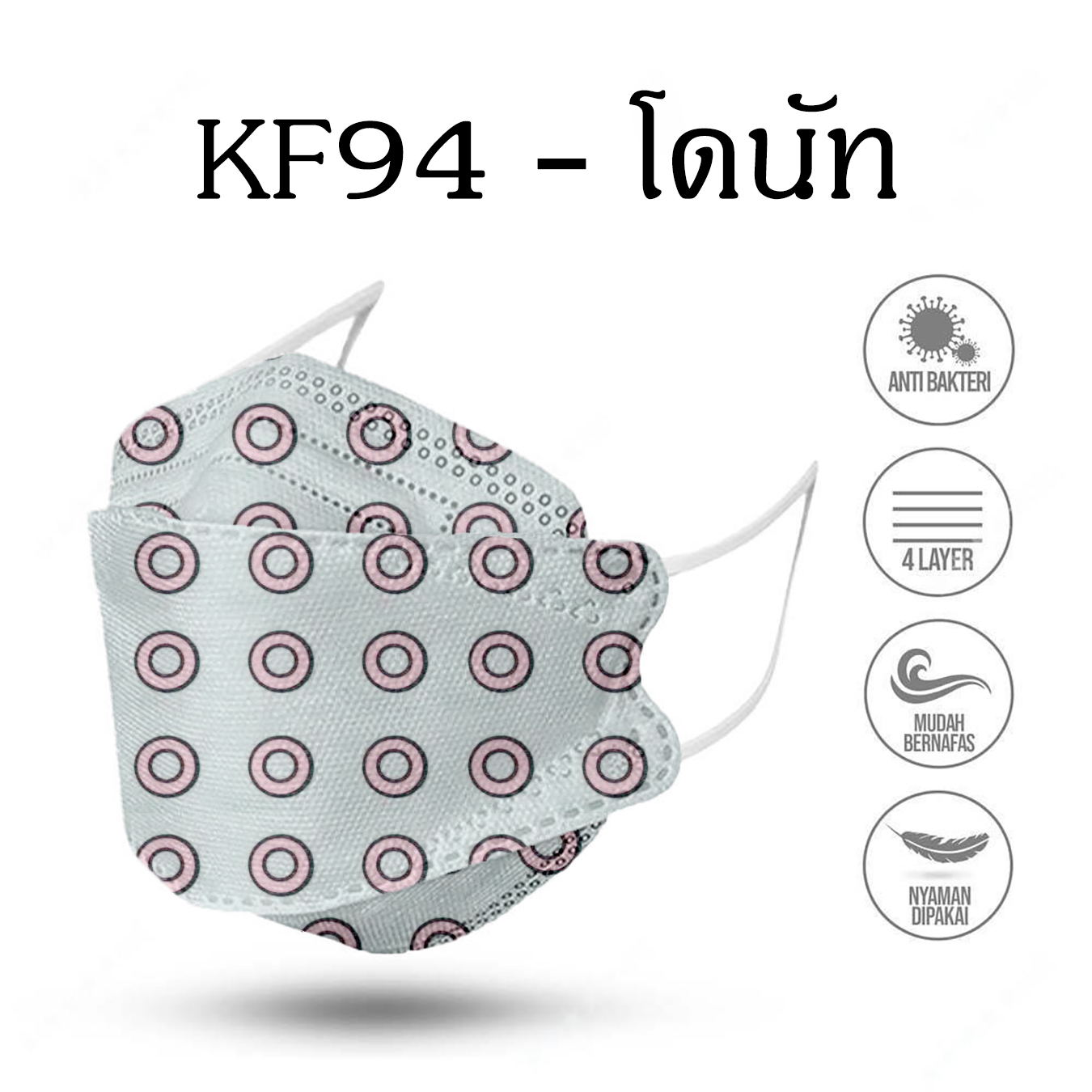 (PC10)หน้ากากกันฝุ่น หน้ากากอนามัยKF94 ป้องกันเชื้อโรค PM2.5 ทรงเกาหลี หน้ากากอนามัย ผู้ใหญ่ รุ่นเกาหลี KF94 แมสเกาหลี