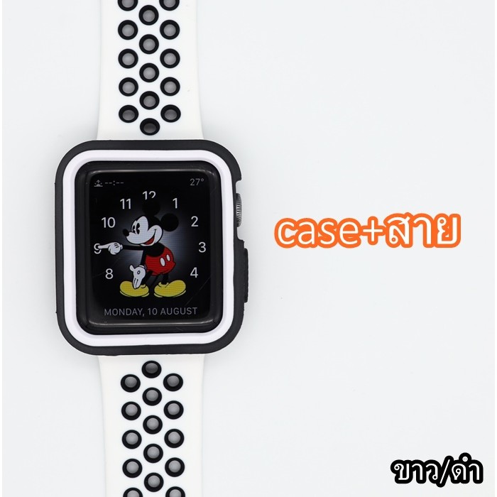 ?Caseกระจก-สายแอปเปิ้ลวอชทูโทน(สายสั้น) 11สี 38-40-42-44มิล สายสำหรับApple Watch มีสินค้าพร้อมส่งจากกรุงเทพ?