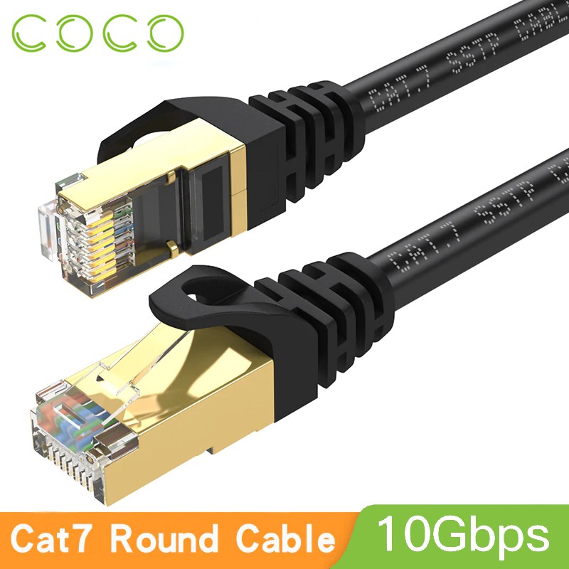 ☇  CAT7 SSTP Ethernet Cable 1-2-3-5-8-10-15-20m สายเคเบิลเครือข่าย  RJ45 กิกะบิต อีเธอร์เน็ตสายเคเบิ้ล Network Patch Cable