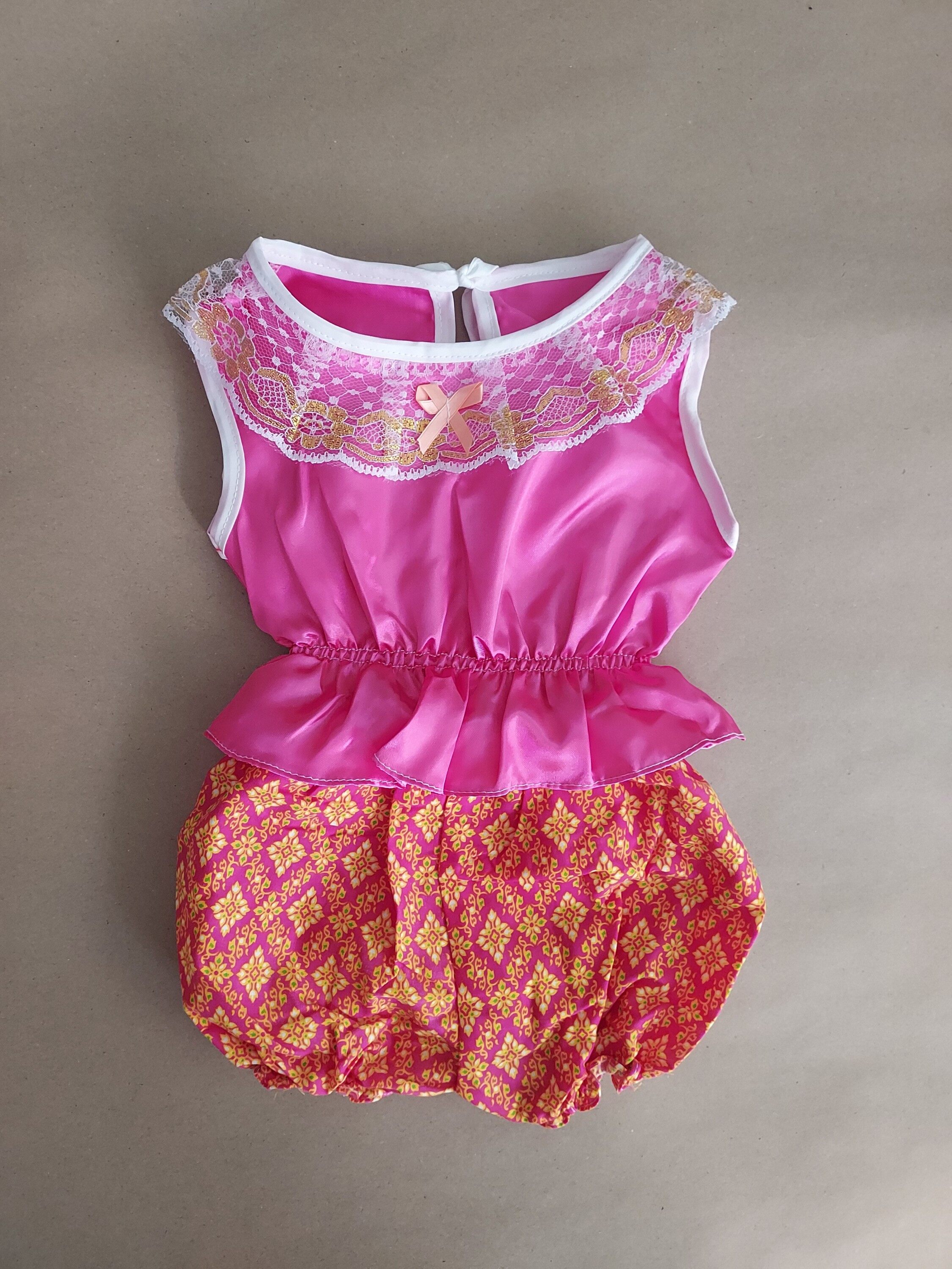 เสื้อผ้าเด็กเล็ก ชุดไทยเด็กหญิง อายุ 6 เดือน - 4 ปี