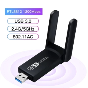ภาพหน้าปกสินค้าตัวรับ wifi แรง ตัวรับสัญญาณ wifi 5G ตัวรับ wifi USB3.0 Dual Band USB Adapter 1200Mbps 2.4GHz-5.8GHz usb รับสัญญาณ wifi แดปเตอร์ไร้สาย เสาคู่ รับไวไฟความเร็วสูง อุปกรณ์เชื่อมต่อสัญญาณ Wireless แบบ USB ตัวรับสัญญาณไวไฟ ตัวรับสัญญาณ wifi pc รับสัญญาณไวไฟ ที่เกี่ยวข้อง