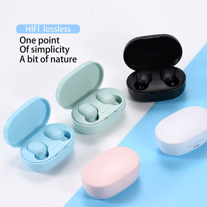 Tai Nghe A6S TWS Tai Nghe Không Dây Tai Nghe Bluetooth Tai Nghe Thể Thao Stereo Fone Bluetooth Cho Xiaomi Huawei iPhone