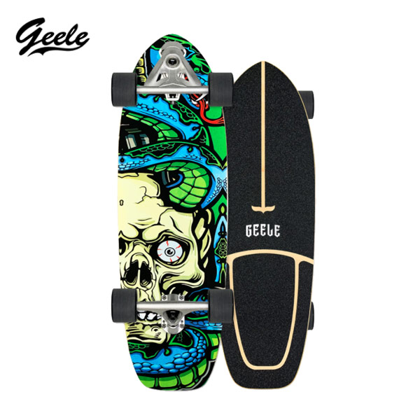 [พร้อมส่ง] Geele CX7 Surfskate - เซิร์ฟสเก็ตจีลี (CX7) แถมฟรีกระเป๋าเก็บบอร์ด (ลายชุด 2)