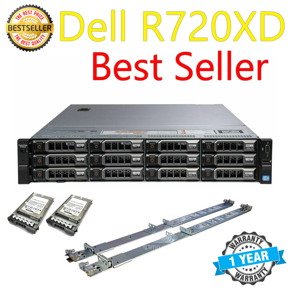 ขาย Server Dell R720XD CPU E5-2670V2*2 HDD SAS 3TB*2 RAM 32GB RAID H710 Dual PSU*2 ประกัน 1 ปีเต็ม !!! จัดส่งฟรี !!! ราคา 38,900 บาท*ส่งฟรี