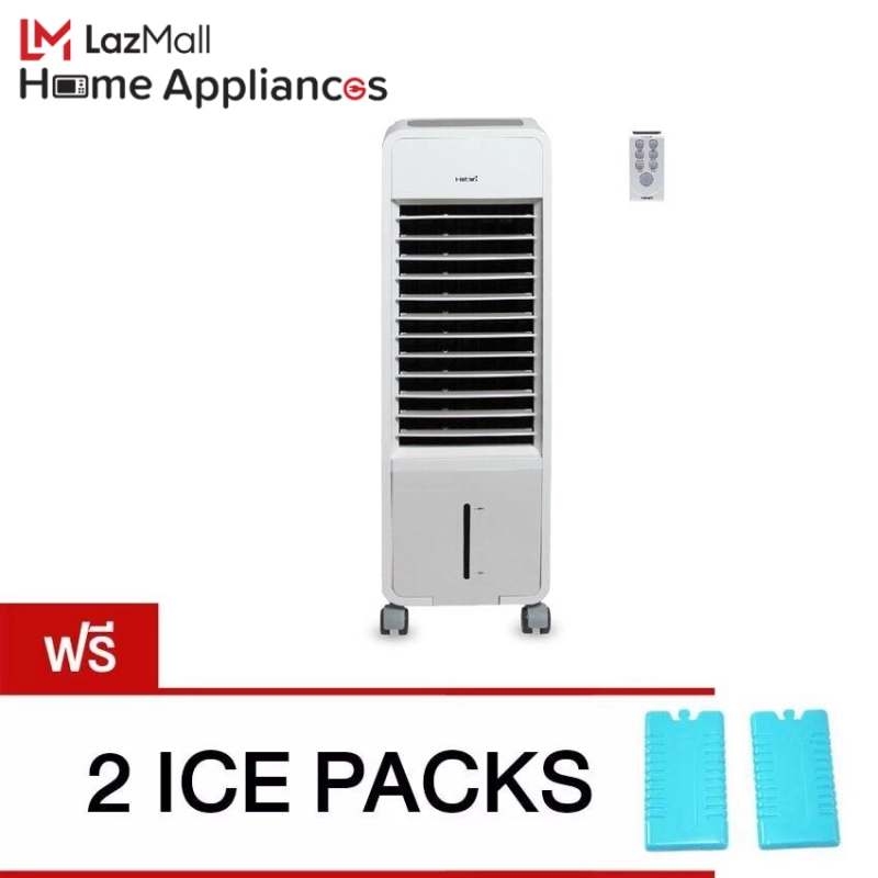 ภาพหน้าปกสินค้าHatari พัดลมไอเย็น รุ่น HT-AC10R2 (สีขาว) Free cool pack 2 จากร้าน LazMall Home Appliances บน Lazada