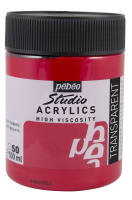 สีอะคริลิค เกรดสตูดิโอ PEBEO 500ml สีม่วงแดง Primary Magenta Acrylic Studio High Viscose 500ML Primary Magenta P171050