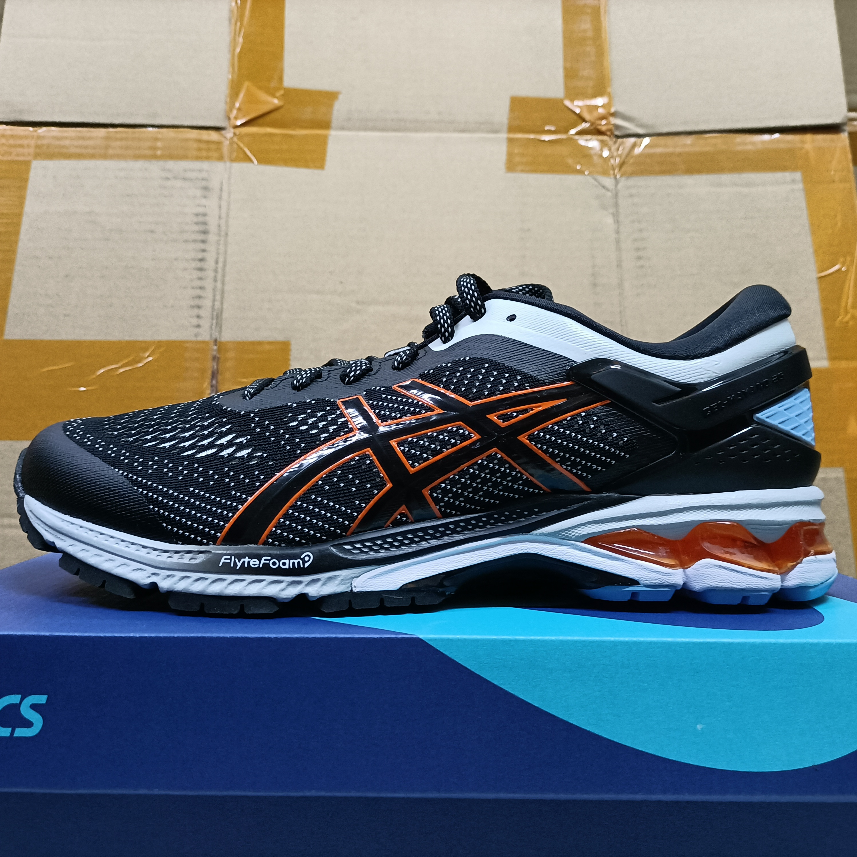 asiscAsics ASICS GEL-Kayano27 26 K25 K27 สนับสนุน รองเท้าผู้หญิง Darth Vader ผู้ชายรองเท้าวิ่ง