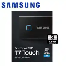 ภาพขนาดย่อของสินค้าSamsung 1TB T7 Touch SSD USB3.2 (Black)