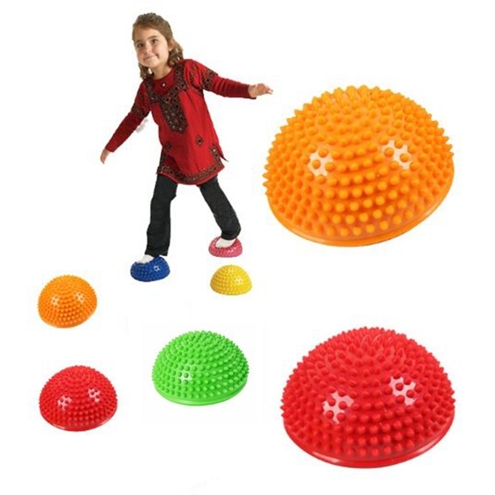 HILBAT ปั๊มครึ่งนวดรวมประสาทสัมผัสอุปกรณ์ออกกำลังกาย Hemisphere ที่เหยียบเท้าเด็กของเล่นแบบทรงตัวลูกบอลโยคะ