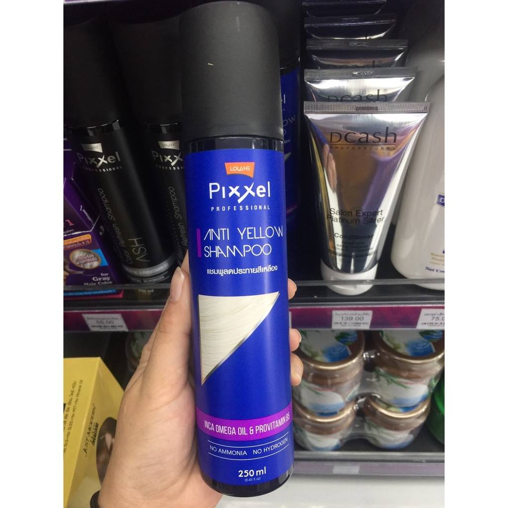 Lolane pixxel color refresh shampoo แชมพูเติมประกายสี