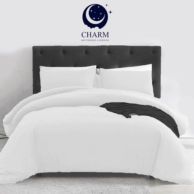 Charm ชุดผ้าปูที่นอน รุ่น คลาสสิค สีขาว ไม่รวมผ้านวม ขนาด 3.5 ฟุต ราคา 599 บาท*ส่งฟรี