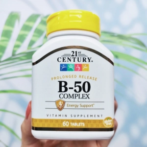 ภาพหน้าปกสินค้าวิตามินบีรวม B-50 Complex 60 Tablets Prolonged Release (21st Century®) วิตามินบีคอมเพล็กซ์ B50 ที่เกี่ยวข้อง