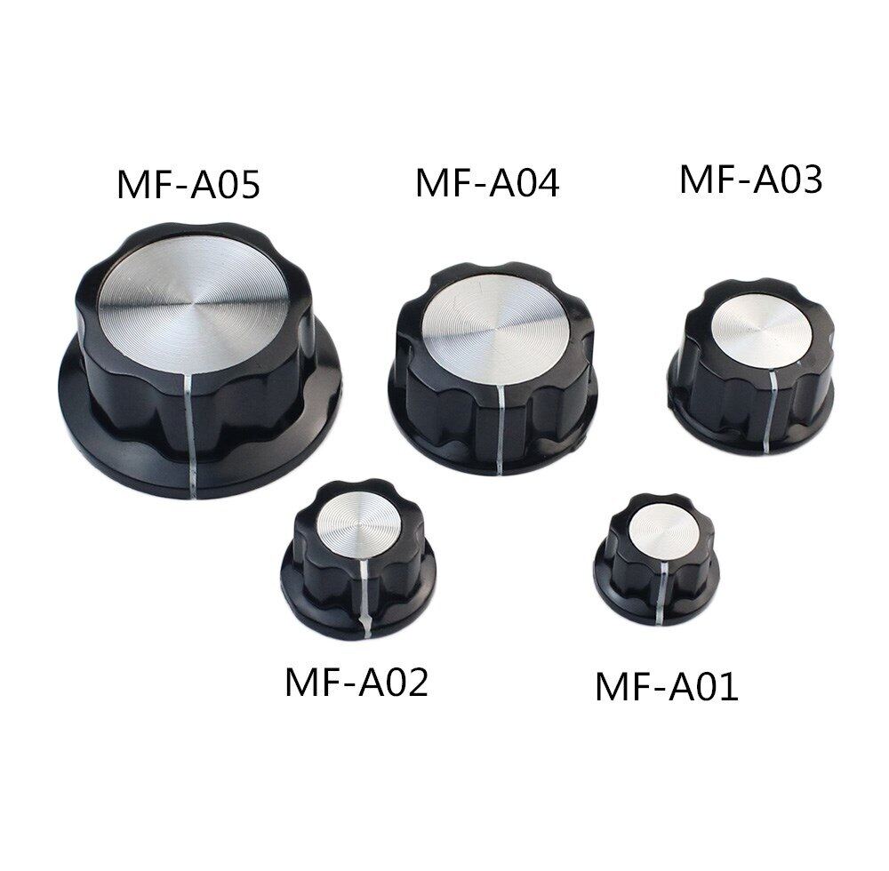 5 cái MF-A01 MF-A02 MFA-A03 MF-A04 MA-A05 chiết áp bakelite Đường kính núm 6mm cho chiết áp WH118 WX050.