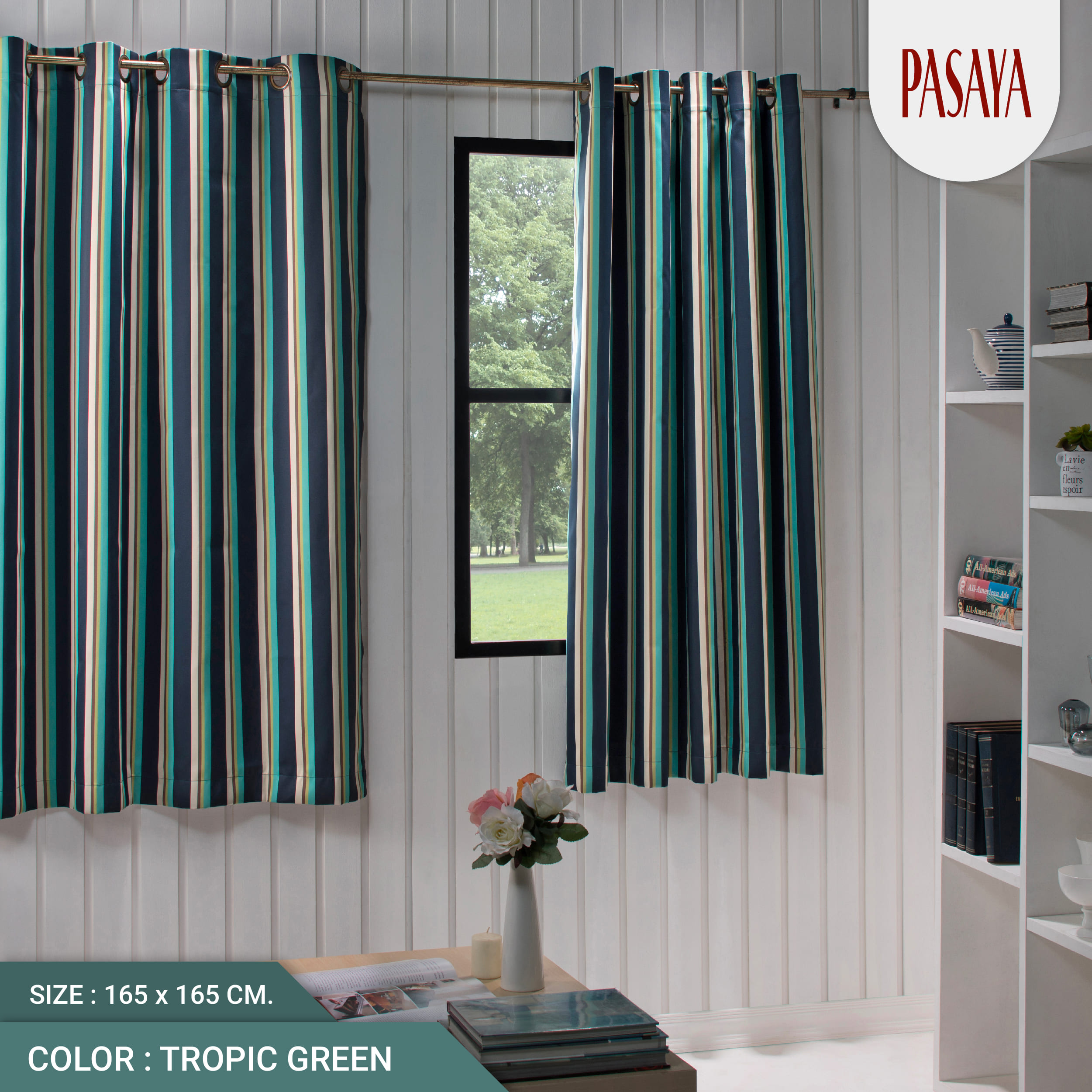 PASAYA ผ้าม่านประหยัดพลังงาน - COLOR FIELD (TROPIC GREEN) ราคา 7,690 บาท*ส่งฟรี