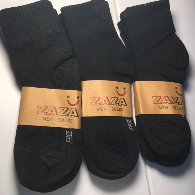 SOCKSYถุงเท้าข้อกลางลายสปอร์ต ZAZAข้อกลางลายสปอร์ขนาดฟรีไซด์  ถุงเท้าคุณภาพดี ผ้านิ่ม ใส่ได้ทั้งชายและหญิงคุณภาพเกินราคา
