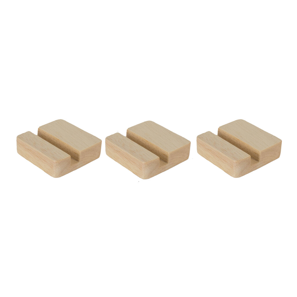 MINIWOOD ที่วางโทรศัพท์ไม้ Phone stand ขนาด 7x7 เซนติเมตร