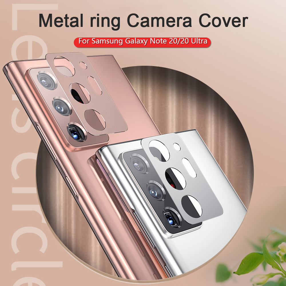JIBANG20 Anti-fingerprint Full Bumper Scratch-proof Aluminum Alloy Sheet Metal Ring Camera Cover Protective Film Lens Screen Protector