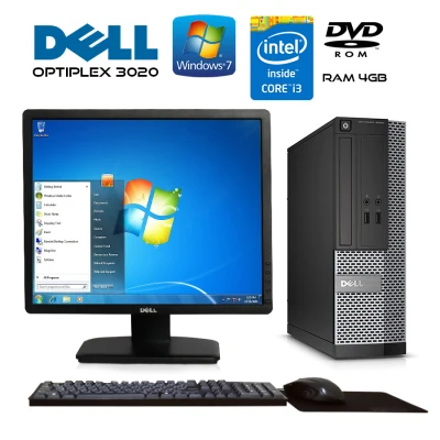 คอมพิวเตอร์มือ2 คอมพิวเตอร์ คอมตั้งโต๊ะ Dell PC Optiplex 3020 I3gen4 ใช้ทำงาน เรียนออนไลน์ Dell 3020 SF พร้อมใช้งาน shoppingmart (2)